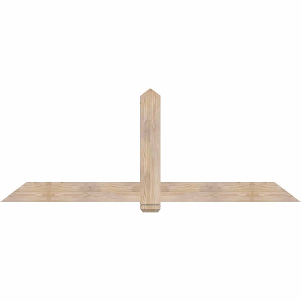 Ekena Millwork Eugene Smooth Timber Gable Bracket, Douglas Fir, 84"W x 31"H x 1 1/2"D x 5 1/2"F, 9/12 Pitch GBW084X31X0206EUG00SDF - main